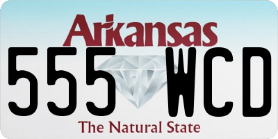AR license plate 555WCD