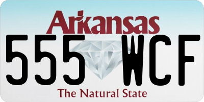 AR license plate 555WCF