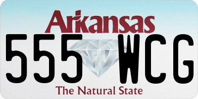 AR license plate 555WCG