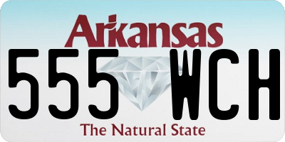 AR license plate 555WCH