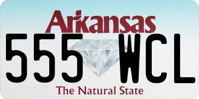 AR license plate 555WCL