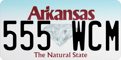 AR license plate 555WCM