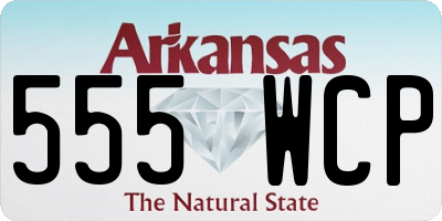 AR license plate 555WCP