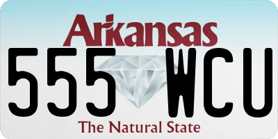 AR license plate 555WCU
