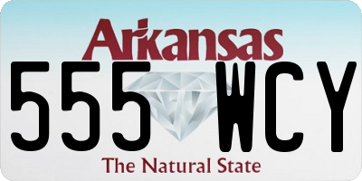 AR license plate 555WCY