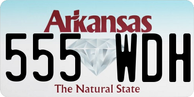 AR license plate 555WDH