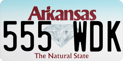 AR license plate 555WDK
