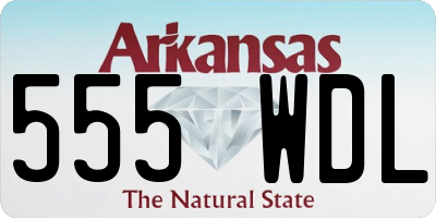 AR license plate 555WDL
