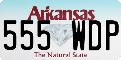 AR license plate 555WDP