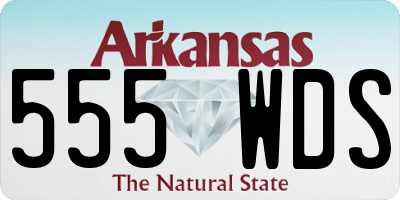 AR license plate 555WDS