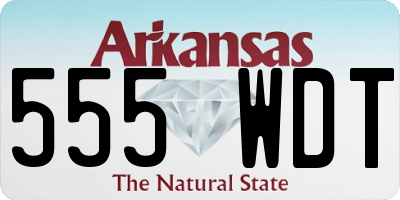 AR license plate 555WDT