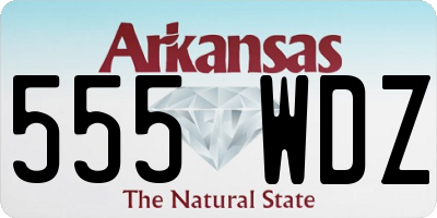 AR license plate 555WDZ