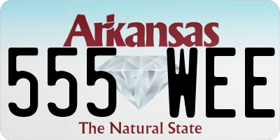 AR license plate 555WEE