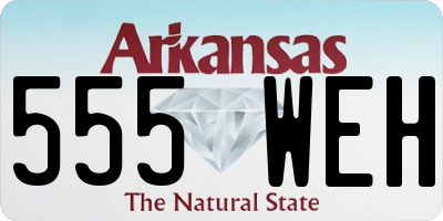 AR license plate 555WEH
