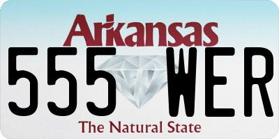 AR license plate 555WER