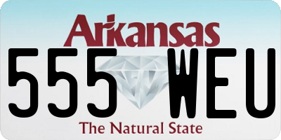AR license plate 555WEU
