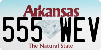 AR license plate 555WEV