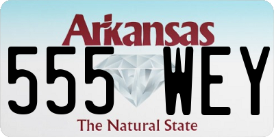 AR license plate 555WEY