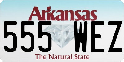 AR license plate 555WEZ