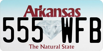 AR license plate 555WFB