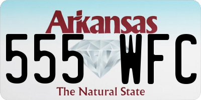 AR license plate 555WFC
