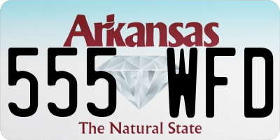 AR license plate 555WFD