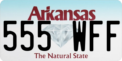 AR license plate 555WFF