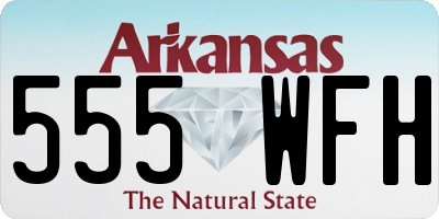 AR license plate 555WFH