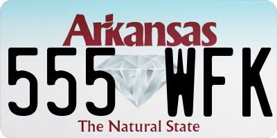AR license plate 555WFK