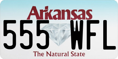 AR license plate 555WFL