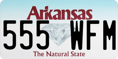 AR license plate 555WFM