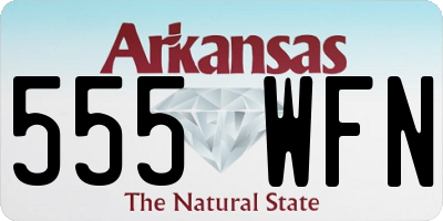 AR license plate 555WFN