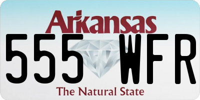 AR license plate 555WFR