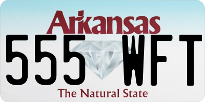 AR license plate 555WFT