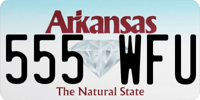 AR license plate 555WFU