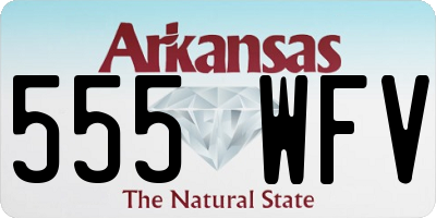 AR license plate 555WFV
