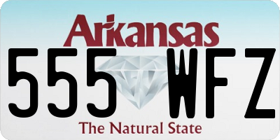 AR license plate 555WFZ