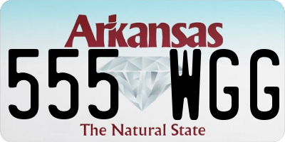 AR license plate 555WGG