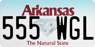 AR license plate 555WGL