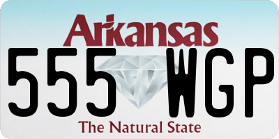 AR license plate 555WGP