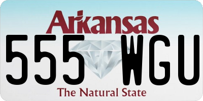 AR license plate 555WGU
