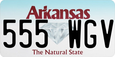 AR license plate 555WGV