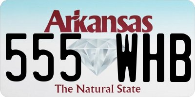 AR license plate 555WHB