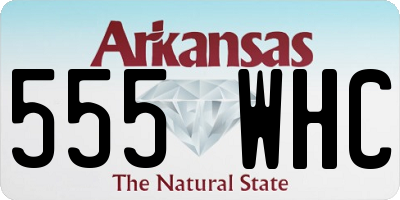 AR license plate 555WHC