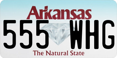 AR license plate 555WHG