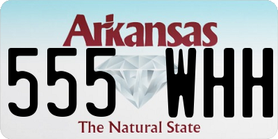 AR license plate 555WHH
