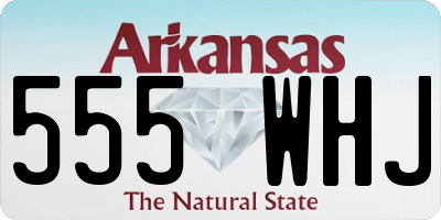 AR license plate 555WHJ