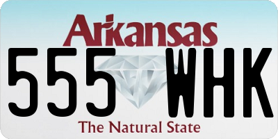 AR license plate 555WHK