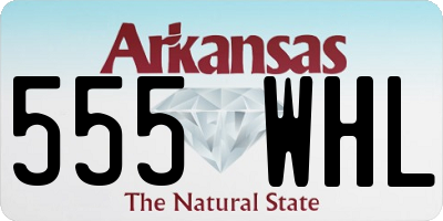 AR license plate 555WHL