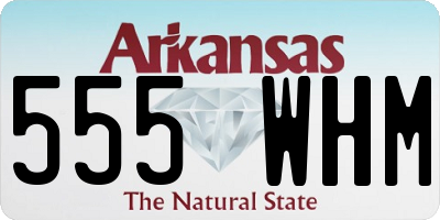 AR license plate 555WHM